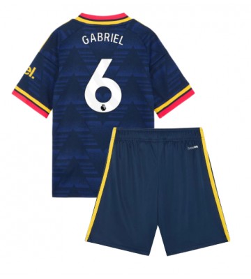 Arsenal Gabriel Magalhaes #6 Replika Bortatröja Barn 2026-27 Kortärmad (+ Korta byxor)